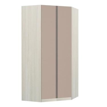 Imagem de Guarda-Roupa Modulado Canto Closet 2 Portas 1 Cabideiro 7 Prateleiras Luciane Móveis