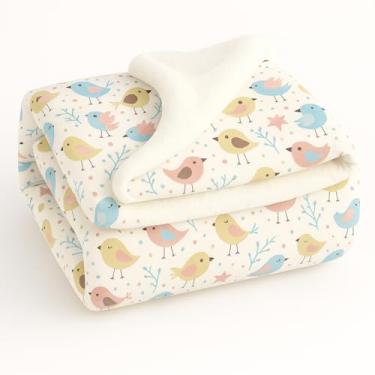 Imagem de Cobertor- Dupla face sherpa felpuda - Antialérgico(Passarinho)