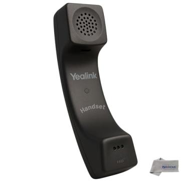 Imagem de Yealink – Aparelho de substituição para SIP-T49G, T46S, T48S, T41S, T42S, T27G, T29G, T23G, T23P, T21P, T21 PE2, T19P, T19PE2 e pano de microfibra | #YEA-HNDST-B, Yealink Replacement handset for SIP-T41S, SIP-T42S, Preto