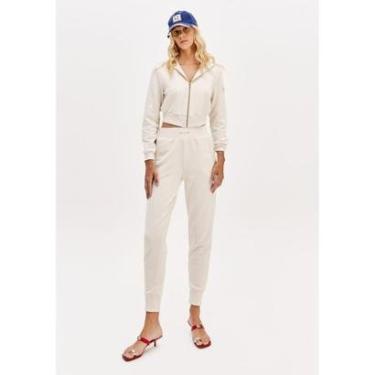 Imagem de Jaqueta Cropped De Moletom Com Linho-Feminino