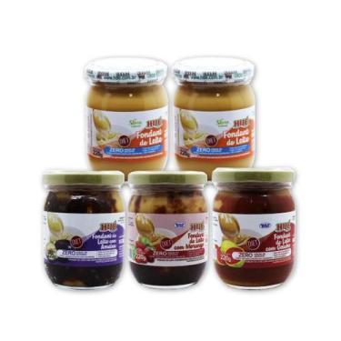 Imagem de Doce de leite puro e sabores diet 220g hue - kit 5 unidades - Hué