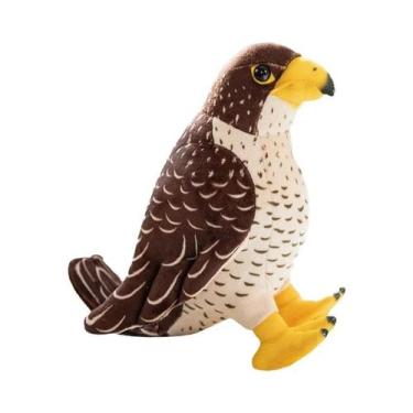 Imagem de Brinquedo De Pelúcia Imitando Águia, Boneco De Pássaro Cartoon Macio, 