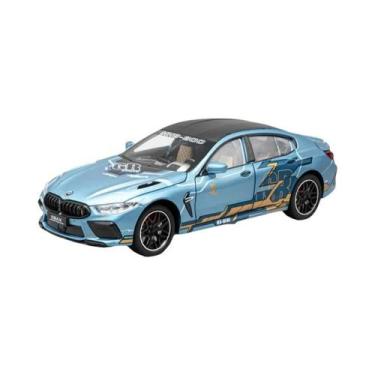 Imagem de Carro Esportivo M8 Em Escala 1:24 Para Meninos, Modelo De Corrida Em L