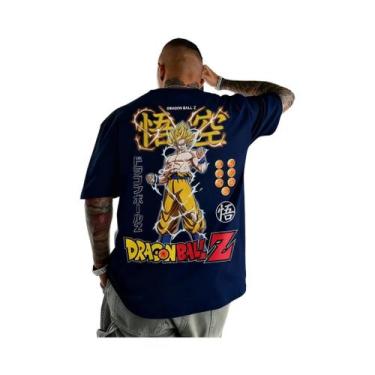 Imagem de Camiseta Gráfica Dragon Ball Para Homens E Mulheres, Algodão, Oversize