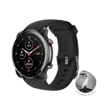 Imagem de SmartWatch Husky Sports 700 GPS, Preto, Pulseira Extra Cinza, Com GPS - HSPH004-Unissex