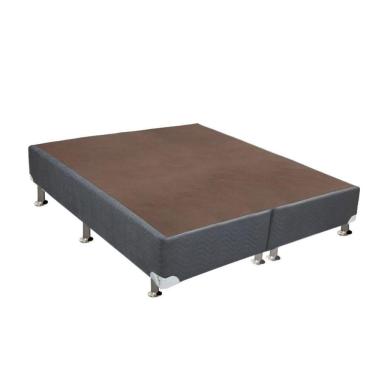 Imagem de Cama Box Base King Universal Suede Gray (186x198x30) - Ortobom