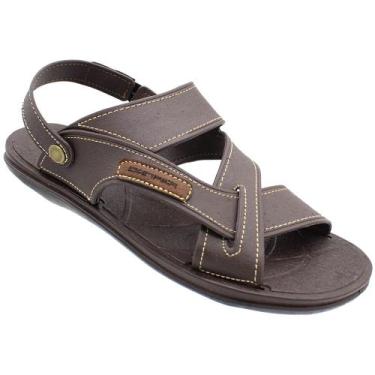 Imagem de Sandália Masculina Danper Veredas Café Adulto Original, Marrom, 39