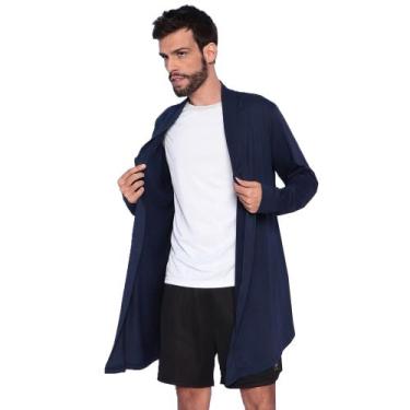 Imagem de Blazer Cardigan Longo Masculino Casaco Estiloso Fashion - Slim Fitness