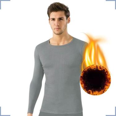 Imagem de Segunda Pele Térmica Masculina Frio Intenso Blusa Flanelada - MAGAZINE