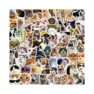 Imagem de Adesivos Engraçados De Memes De Gatos Em Vinil À Prova d'Água Para Gar
