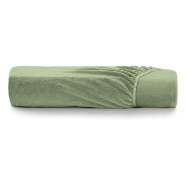 Imagem de Lençol Com Elástico Queen Altenburg Blend Malha Verde Oliva
