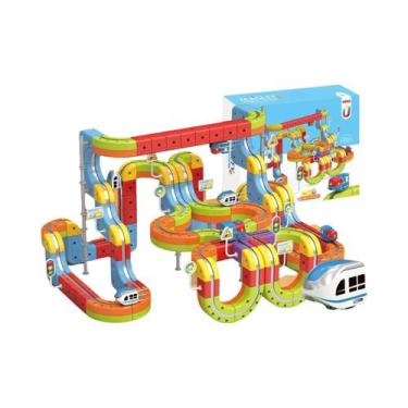 Imagem de Brinquedo Educativo Infantil: Trem Mágico De Alta Velocidade Com Cubos