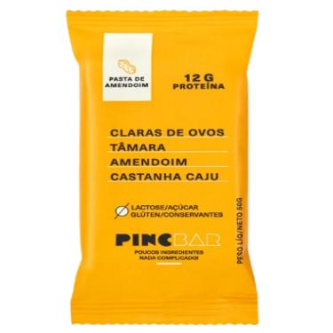 Imagem de Kit 6X: Barra de Proteína Pasta de Amendoim Sem Açúcar Pincbar 50g