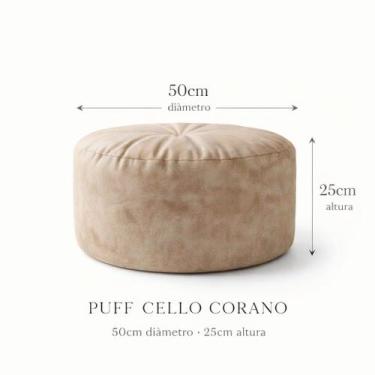 Imagem de Puff Descanso para os pés Cello Corano Impermeavel - Nexo Variettà