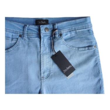Imagem de Calça Jeans Pierre Cardin Tradicional Masculina Elastano 420, 40