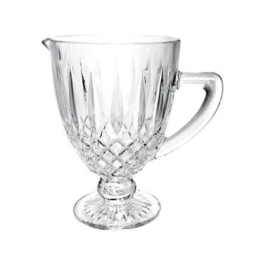 Imagem de Jarra De Vidro Para Servir Suco Água Bebidas 1 Litro Com Alça Luxo Dia