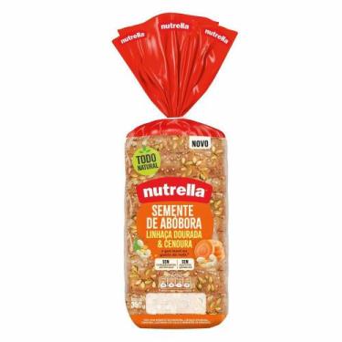 Imagem de Pão de Forma de Abóbora e Linhaça Dourada Nutrella 350g