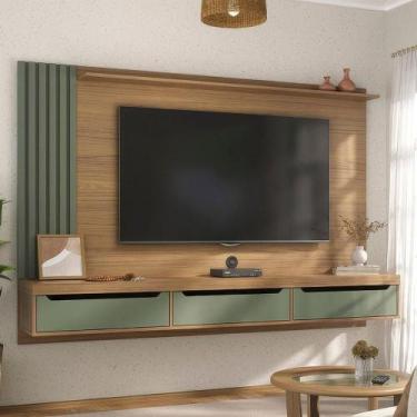 Imagem de Painel Tv 75 Presence Carvalho / Menta - ARTELY