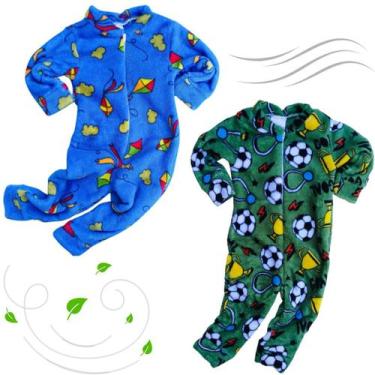 Imagem de Macacão Bebê Inverno Soft Enxoval Maternidade Premium P ao 3 - Mar Neg