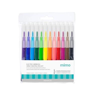 Imagem de Mimo – Kit com 12 Canetas Coloridas para Aerógrafo Elétrico USB – Papel e Scrap