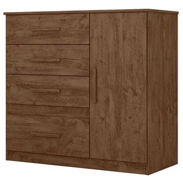 Imagem de Cômoda Sapateira Vênus Castanho Wood Flex - Moval