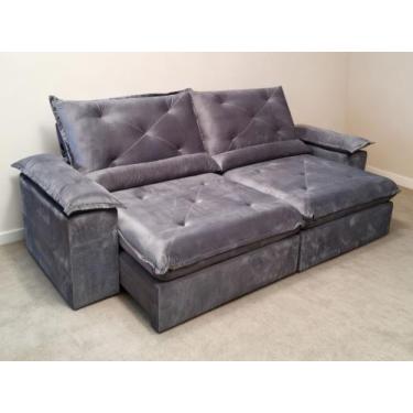 Imagem de Sofa Xangai Retratil e Reclinavel 2,50 Metros Fernandes estofados Cor 