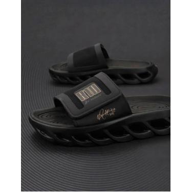 Imagem de Chinelo Slide Rider R Power R10 Ronaldinho Gaucho 12583, Preto, Dourad