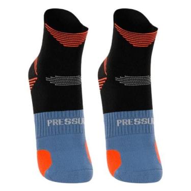 Imagem de Kit 2 Meia Lupo Running Power Adulto Masculino Curta Poliamida Cor:Pre