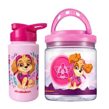 Imagem de Conj Infantil Hora do Lanche Garrafinha De Agua 500ml + Pote Com Alça 