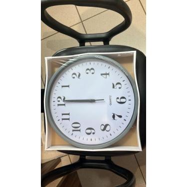 Imagem de Relogio de Parede Grande 37,5cm Quartz Decorativo Sala Cozinha Escrito