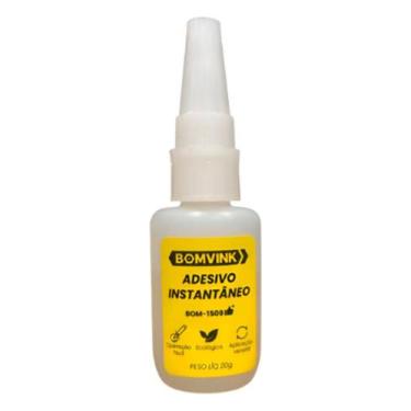 Imagem de Cola Instantânea Bomvink 20g - Adesivo Rápido e Versátil