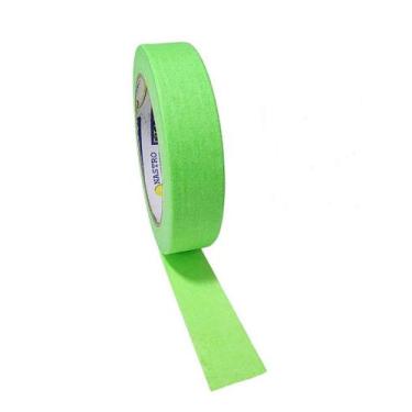 Imagem de Fita Crepe Verde Neon 18mm x 30m para Eventos e Uso Geral - Nastro
