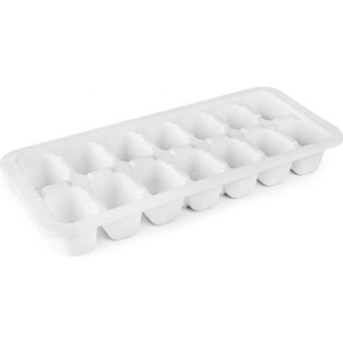 Imagem de Forma de Gelo 156 para Preparar 14 Cubos em Plástico com Formato Que Otimiza Espaço no Freezer Branco Plasútil