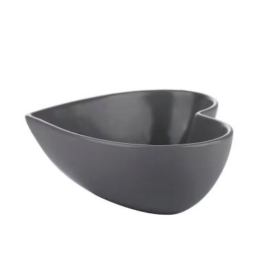 Imagem de Bowl Lovely para Servir Sopas e Cereais em Porcelana com Formato de Coração 580ML Cinza L'Hermitage