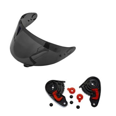 Imagem de Viseira Capacete Norisk Supra Fumê Com Reparo Suporte, Fumê