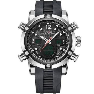 Imagem de Relógio Masculino Weide AnaDigi WH-5205 - Preto e Prata