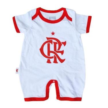 Imagem de Macacão Bebê Flamengo Tip Top Manga Curta Oficial, M