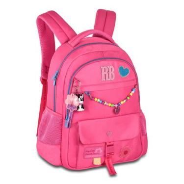 Imagem de Mochila Feminina Moderna Espaçosa Várias Cores Rebecca Bonbon, Rosa