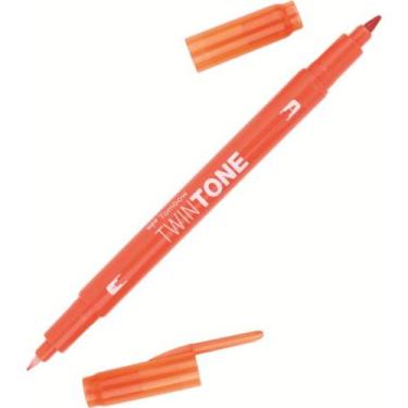 Imagem de Caneta Tombow Twin Tone Dual Tip Cenoura