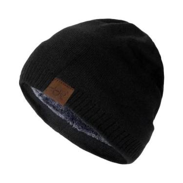 Imagem de Gorro De Inverno Unissex Tricotado Em Cor Sólida, Capuz Quente Para Es