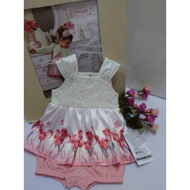 Imagem de Macacao Banho De Sol Paraiso Moda Bebe Menina Rosa Cod 7481 - Paraíso,