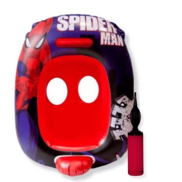 Imagem de Boia Bote Inflável Com Fralda Infantil Homem Aranha - Etitoys