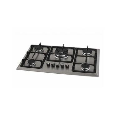Imagem de Fogão Cooktop a Gás Fischer Infinity 5 Bocas Mesa Inox com Tripla Chama Bivolt