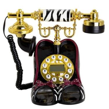 Imagem de Telefone Retro de Mesa Sapato - Importado