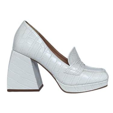 Imagem de Sapato Scarpin Feminino Salto Bloco Meia Pata Suzana Santos 4266.78975
