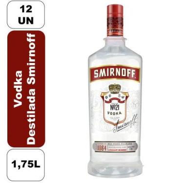 Imagem de Vodka Destilada Garrafa 1,75L 12 Unidades Smirnoff