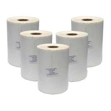 Imagem de Kit Etiqueta Adesiva Térmica 5ETIQ10X15NPB para Ecommerce 100x150mm com Fácil Destaque Papel Térmico Nova Peças
