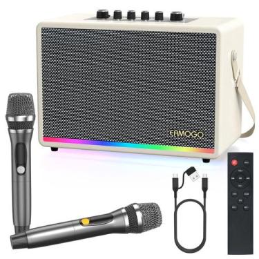 Imagem de Sistema de PA EAMOGO 70W Caixa de Som Bluetooth com 2 Microfones Sem F