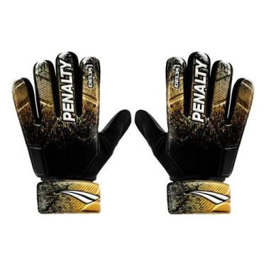 Imagem de Luva Goleiro Infantil Penalty Delta 1 Xxiii Cor Preto/dourado -, 9