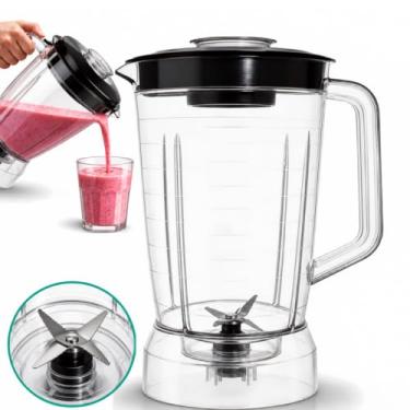 Imagem de Copo de Liquidificador Compatível com Philco PH900/PH1200/PLQ1212/PLQ1412/PLQ1350 Inox Turbo e Britânia B1000/Turbo/Diamante 1200 – Acrílico 1,5L | Micromax|